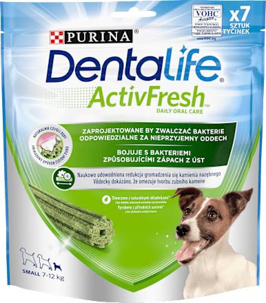 ActivFresh snack pro psy DAILY ORAL CARE PURINA Dentalife