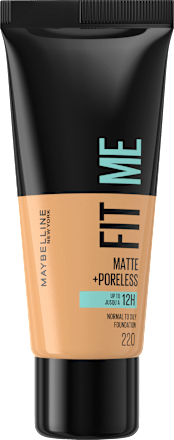 Foundation Fit Me Matte + Poreless 220 Natural Beige MAYBELLINE NEW YORK
