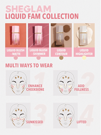 Blush Liquid Matte Color Bloom Finish Hush Hush SHEGLAM