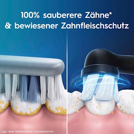 Elektrische Zahnbürste Duo iO3 Matt schwarz & blau Oral-B