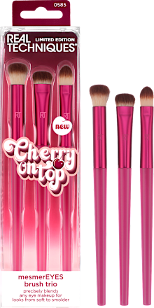 Set čopičev za veke MesmerEYES Cherry on top, 3-delni  REAL TECHNIQUES