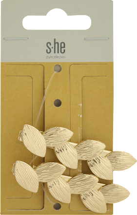 Sponky do vlasov s listami - zlaté s-he stylecollection