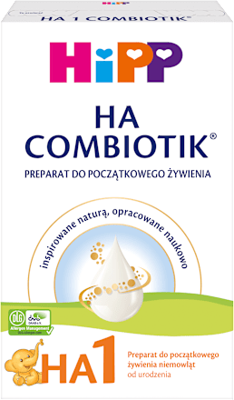 Preparat do początkowego żywienia niemowląt 1 HA Combiotik  HiPP