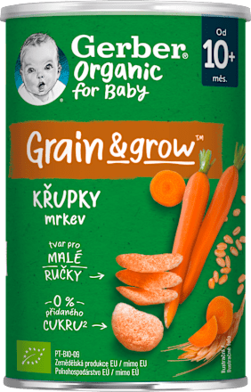 Bio chrumky s mrkvou Gerber Organic