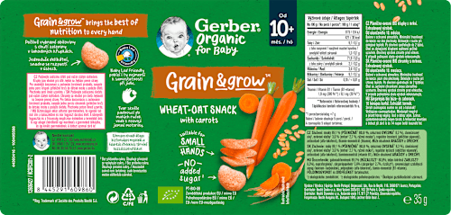 Bio chrumky s mrkvou Gerber Organic