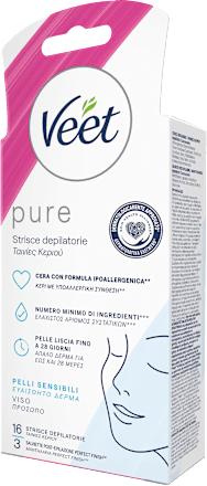 Pure Strisce Depilatorie Viso Veet