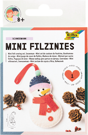 Filzbastelset Schneemann, weiß Dekorieren & Einrichten