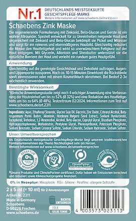 Gesichtsmaske Zink Schaebens