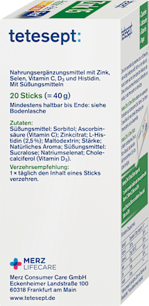 Zink 15µg Sticks 20 St tetesept