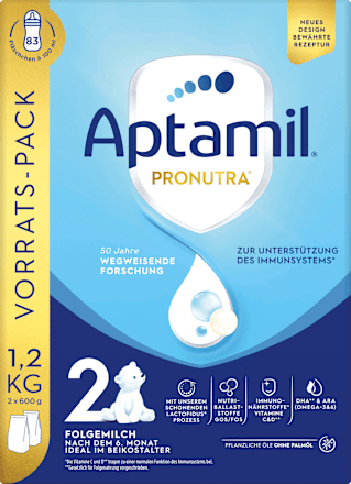 Folgemilch 2 Pronutra nach dem 6. Monat Aptamil
