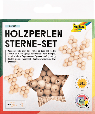 Bastelset Holzperlen Sterne Dekorieren & Einrichten