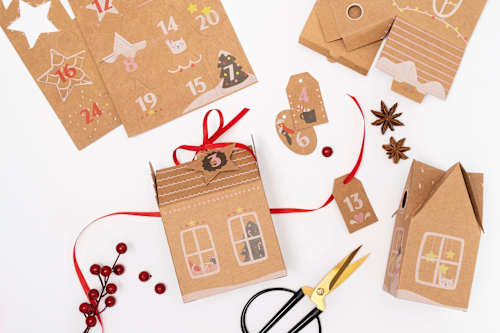 DIY Adventskalender aus Papier Dekorieren & Einrichten