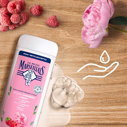 Sprchovací gél Malina & Pivonka  LE PETIT MARSEILLAIS