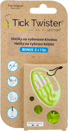 Háčiky na vyberanie kliešťov Tick Twister O-Tom