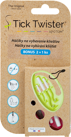 Háčiky na vyberanie kliešťov Tick Twister 2+1 ks O-Tom