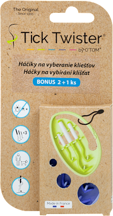 Háčiky na vyberanie kliešťov Tick Twister 2+1 ks O-Tom