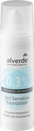 Foundation 3n1 Sensitiv 0,3 % Ceramid-Komplex alverde NATURKOSMETIK