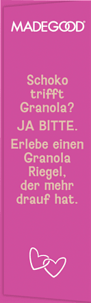 Müsliriegel Chocolate Drizzled Granola Birthday Cake Flavour (5x24g) Made Good