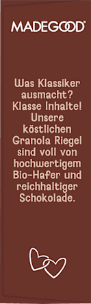 Müsliriegel Granola Schokolade Made Good