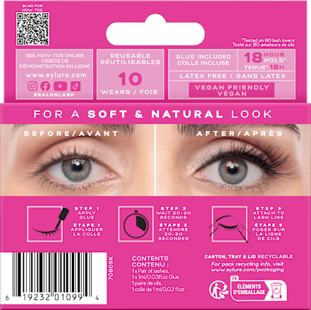 Künstliche Wimpern Salon Lash N°2 Half Lash (1 Paar) Eylure