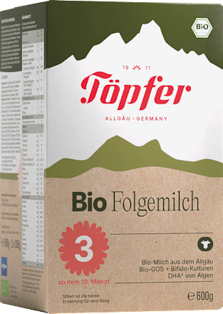 Folgemilch 3 ab dem 10. Monat Töpfer