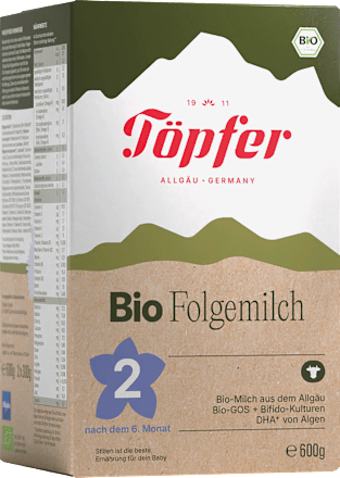 Folgemilch 2 nach dem 6. Monat Töpfer
