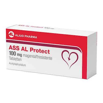Aliud Pharma ASS AL Protect 100mg magensaftresistente Tabletten ALIUD PHARMA