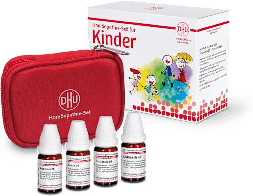 DHU Homöopathie Set für Kinder Globuli je 4 x 10 g DHU