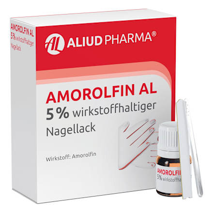 Aliud Pharma AMOROLFIN AL 5% wirkstoffhaltiger Nagellack ALIUD PHARMA