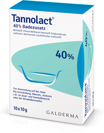 Tannolact 40% Badezusatz 10 x 10 g Portionsbeutel Tannolact