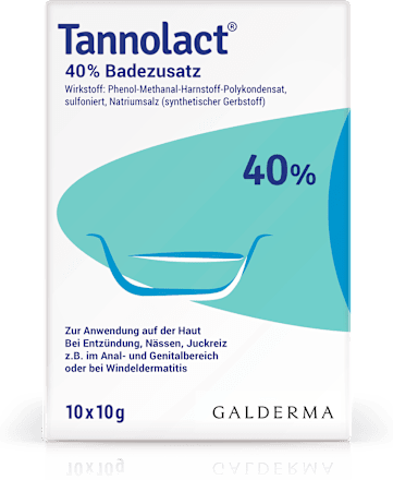 Tannolact 40% Badezusatz 10 x 10 g Portionsbeutel Tannolact