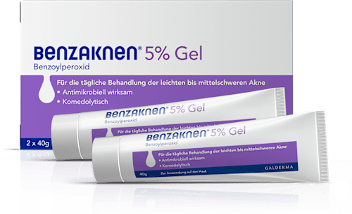 Benzaknen 5% Gel 2 x 40 g BENZAKNEN