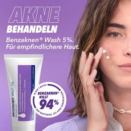 Benzaknen Wash 5% Suspension zur Anwendung auf der Haut BENZAKNEN