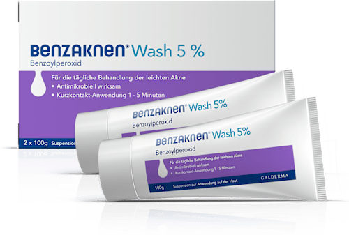 Benzaknen Wash 5% 2 x 100 g Suspension BENZAKNEN