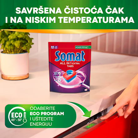 ALL IN 1 EXTRA tablete za mašinsko pranje posuđa Somat