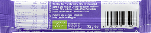 Fruchtriegel Banane-Blaubeere ab 1 Jahr dmBio