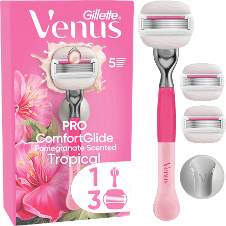 Rasierer, Pro Comfortglide Tropical, Starterset Gillette Venus