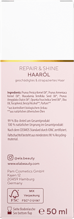 Haaröl Repair & Shine éla natural beauty by Pamela Reif