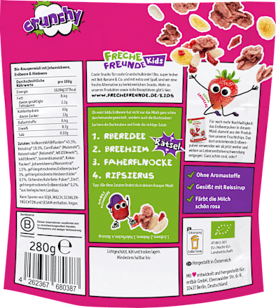 Kindermüsli Eddas Knuspermüsli Beeren-Mix, ab 3 Jahren Freche Freunde