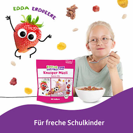 Kindermüsli Eddas Knuspermüsli Beeren-Mix, ab 3 Jahren Freche Freunde