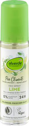 Deo rozprašovač Pro Climate Lime s bio limetkou a bio šalviou alverde NATURKOSMETIK