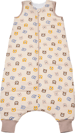 Schlafsack mit Beinen 3 TOG mit Bären-Muster, beige, 100 cm ALANA