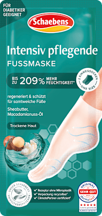 Fußmaske Socken Intensiv Pflege (1 Paar) Schaebens