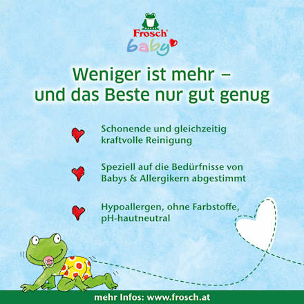 Waschmittel Pulver Baby Frosch baby
