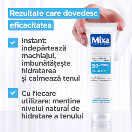 Gel de curățare anti-uscăciune Mixa