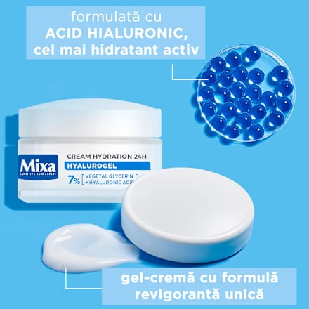 Hyalurogel gel-cremă intens hidratantă Mixa