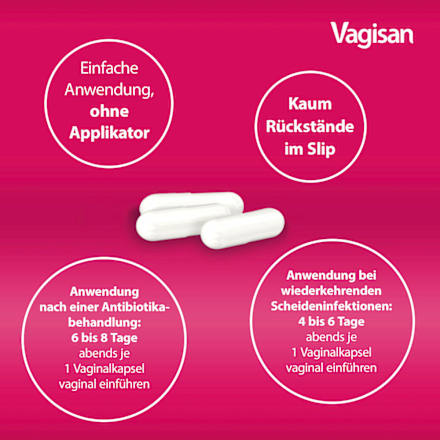 Vagisan ProbioFlora Milchsäure-Bakterien Hartkapseln Vagisan