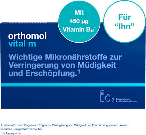 Orthomol Vital m Trinkfläschchen/Kapseln 7 Tagesportionen orthomol