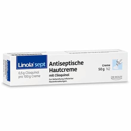 Linola sept Antiseptische Hautcreme mit 0,5g Clioquinol Linola