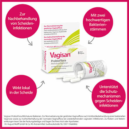 Vagisan ProbioFlora Milchsäure-Bakterien Hartkapseln Vagisan